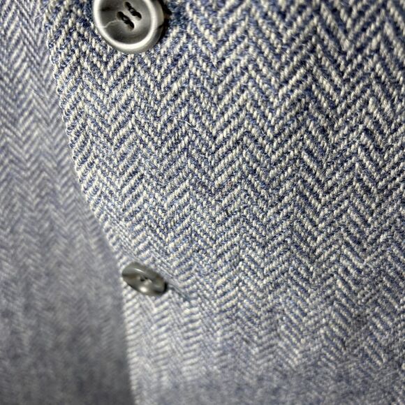 Donegal Mist Men's Sport Coat 42L Handwoven Cashmere Mohair Wool Herringbone - Picture 4 of 16